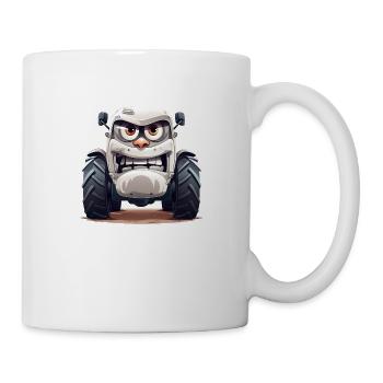 Fun on the farm with the funny tractor - Mug - white - Right
