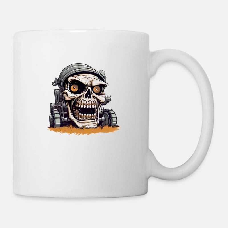 Moissonneuse agressive et vorace - Mug blanc - blanc