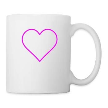 Herz Symbol Design - Tasse - Weiß - Rechts