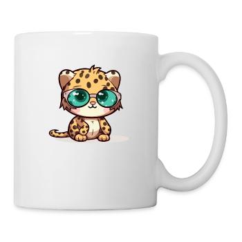 Laloy der Leopard - Tasse - Weiß - Rechts
