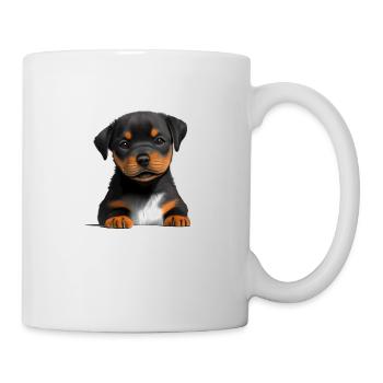 Rottweiler Dog Puppy Rottweiler Puppy Dogs - Mug - white - Right