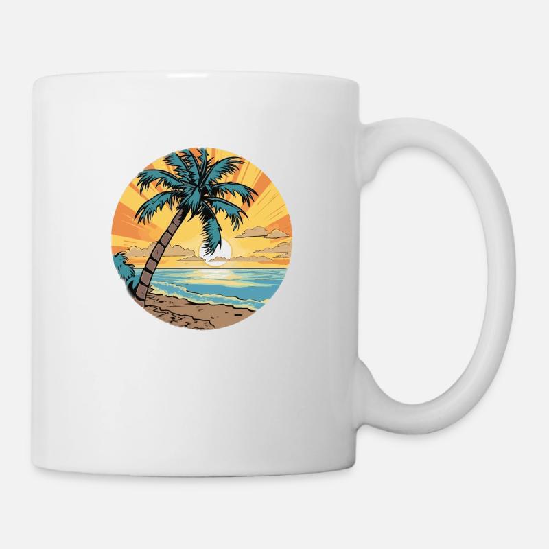 Toujours prêt pour les vacances :) - Mug blanc - blanc