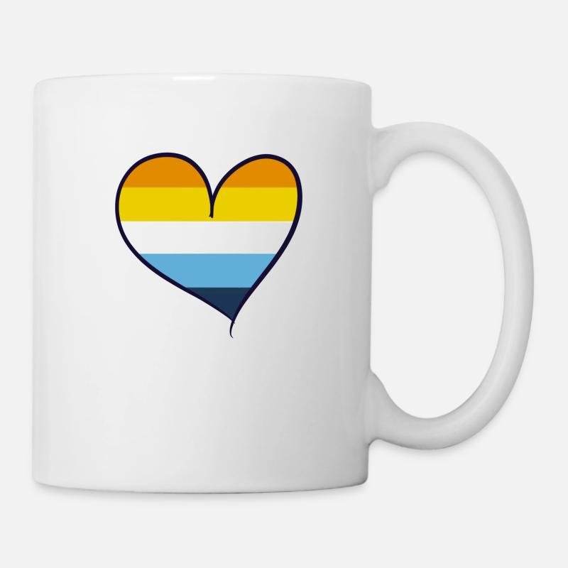 Aroace heart, LGBTQ+ Pride - Tasse - Weiß