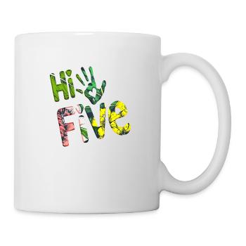 High Five Style Cool Hand Joke Saying Hit Trend - Mug - white - Right