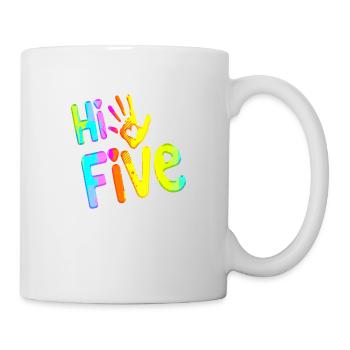 High Five Style Cool Hand Joke Saying Hit Trend - Mug - white - Right