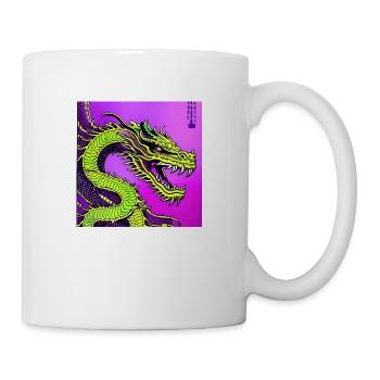 Dragon chinois anime manga Japon - Mug blanc - blanc - Droite