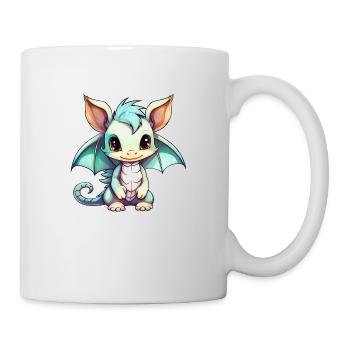 Dragon Kawaii Drawing - Mug - white - Right