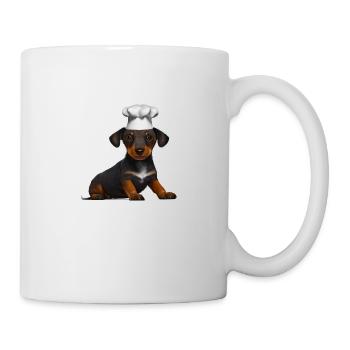Teckel Chiens Restaurateur Chien Teckel Chiot Cuisine - Mug blanc - blanc - Droite
