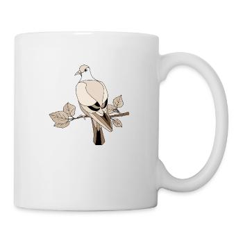 Oiseau - Mug blanc - blanc - Droite