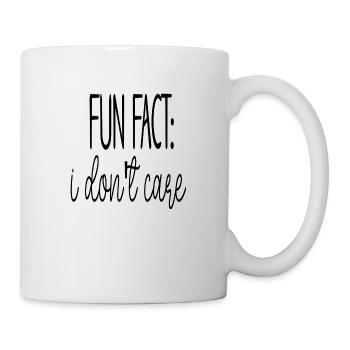 Fun Fact: I Don ́t Care - Mug - white - Right