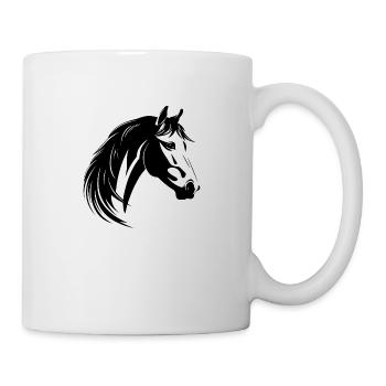 Horse Horse Head Pony - Mug - white - Right
