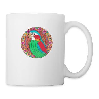 beautiful bright parrot | - Mug - white - Right