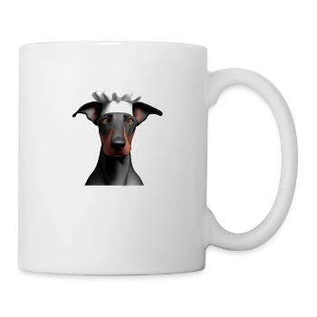 Doberman Restaurateur Dog Doberman Puppy Cooks - Mug - white - Right