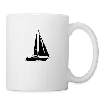 Segelboot Segeln Segelsport Segler Segelschiff - Tasse - Weiß - Rechts