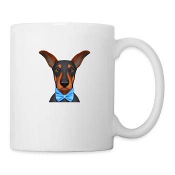 Doberman chiot Doberman chien Doberman dresseur - Mug blanc - blanc - Droite