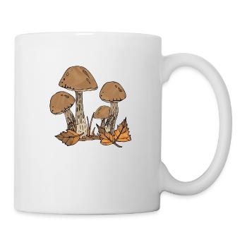 Pilze - Tasse - Weiß - Rechts