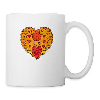 Herz - Tasse - Weiß - Rechts