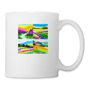 Verzaubernde Wiesen - Nachhaltige Kollektion - Tasse - Weiß - Rechts