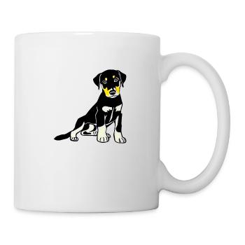 Labrador propriétaire chiot Labrador Retriever - Mug blanc - blanc - Droite
