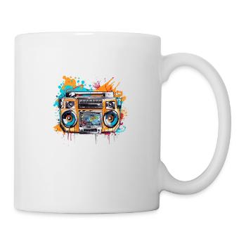 Graffiti Radio - Tasse - Weiß - Rechts