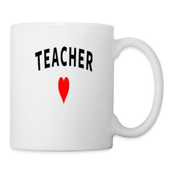 Teacher Heart - Mug - white - Right