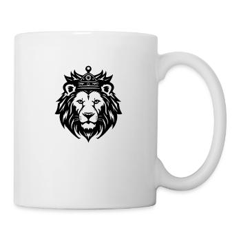 Löwe Löwenkopf Raubtier - Tasse - Weiß - Rechts