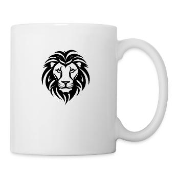 Löwe Löwenkopf Raubtier - Tasse - Weiß - Rechts