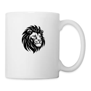 Löwe Löwenkopf Raubtier - Tasse - Weiß - Rechts