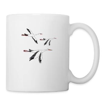Störche - Tasse - Weiß - Rechts