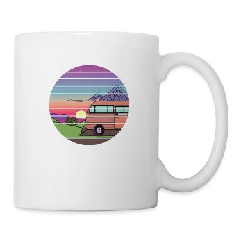 Caravane Camping Cadeau Camp Camping Camper - Mug blanc - blanc - Droite