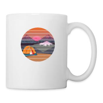Camping Camper Gift Caravan Camp Camping - Mug - white - Right