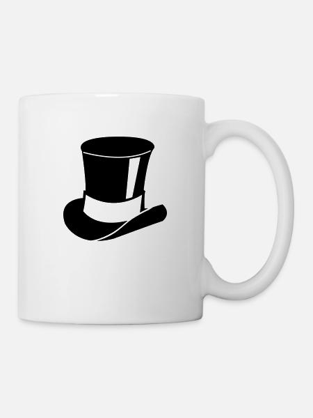 zylinder - Tasse - Weiß