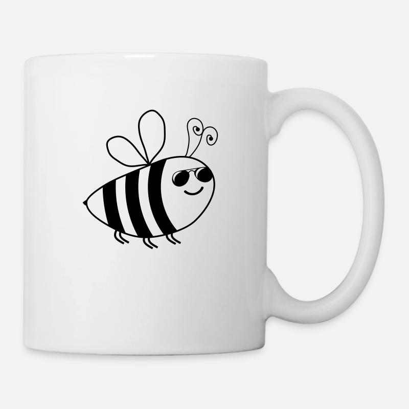 Abeille - Mug blanc - blanc