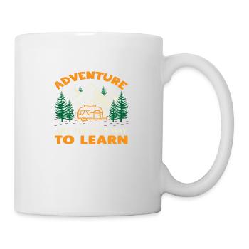 Adventure are the best Way to Learn - Tasse - Weiß - Rechts