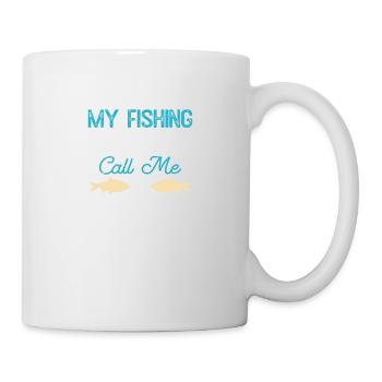 Mes copains de pêche m’appellent grand-père - Mug blanc - blanc - Droite