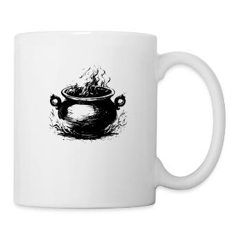 Kessel Magisch Hexe Halloween - Tasse - Weiß - Rechts