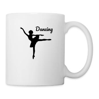 Danse Musique de danse - Mug blanc - blanc - Droite