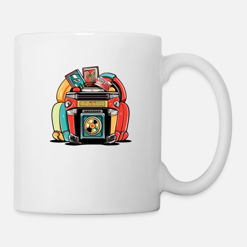 Jukebox der 70er Jahre Nr. 4 - Tasse - Weiß