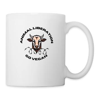 Animal Liberation, go vegan - Mug - white - Right