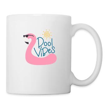 Piscine Vibes Flamingo - Mug blanc - blanc - Droite