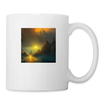 Sonnenuntergang - Tasse - Weiß - Rechts