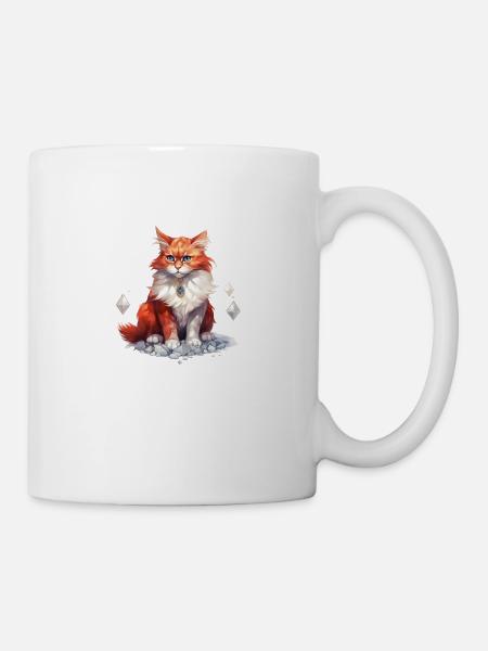 Birthstone Cat January - Mug - white
