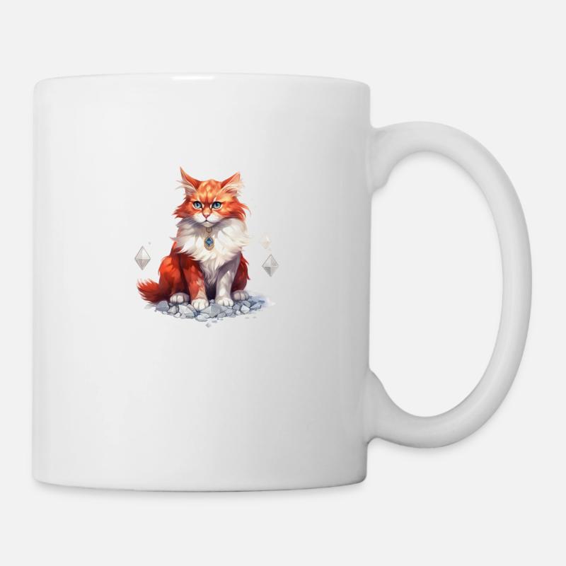 Pierre de naissance Chat Janvier - Mug blanc - blanc