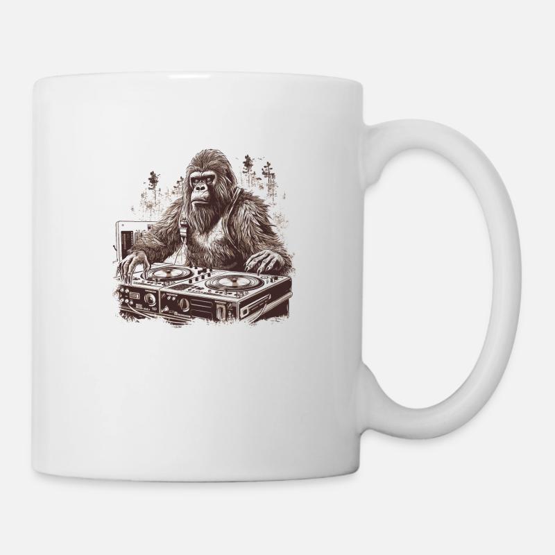 Bigfoot-DJ - Tasse - Weiß