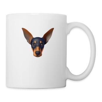 Doberman Doberman Dresseur Chien Doberman Chiot - Mug blanc - blanc - Droite