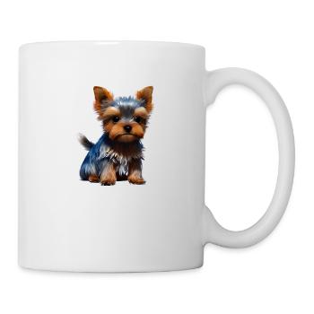 Dog Owner Yorkshire Terrier Puppy Dog - Mug - white - Right