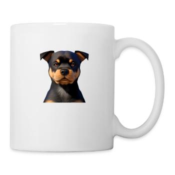 Rottweiler Dog Dogs Puppy Rottweiler Puppy - Mug - white - Right