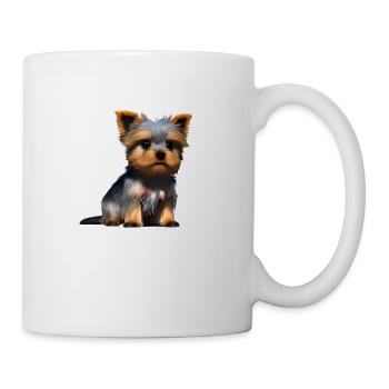 Dog Owner Yorkshire Terrier Puppy Dog - Mug - white - Right