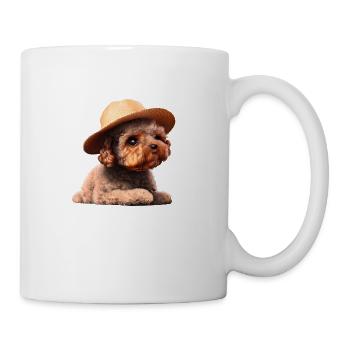 Hundewelpe Pudel Hundehalter Pudelwelpe Hundeliebe - Tasse - Weiß - Rechts
