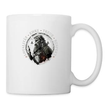 Wikinger Grundsätze, Vintage Norse Viking - Tasse - Weiß - Rechts